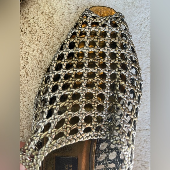 Sesto Meucci Bronze Woven Slingback Flats, Women’s Size 8 - Picture 7 of 7